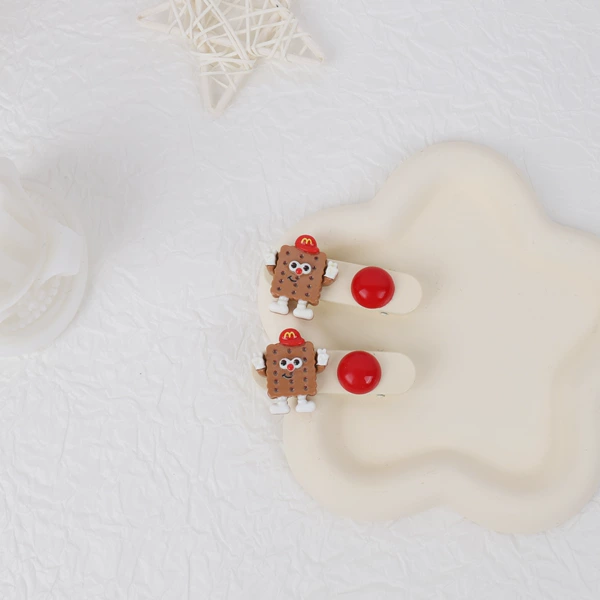 Square cookie jelly bean hairpins [pair of cardboard]