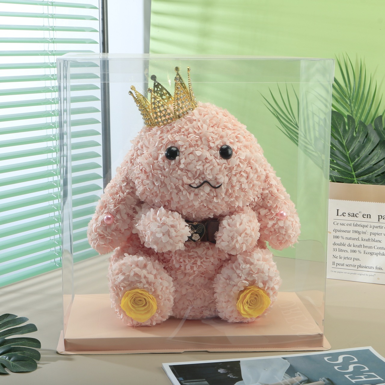 Oso de rosas de espuma PE, flor eterna, regalo para Navidad y San Valentín, floristería, supermercado