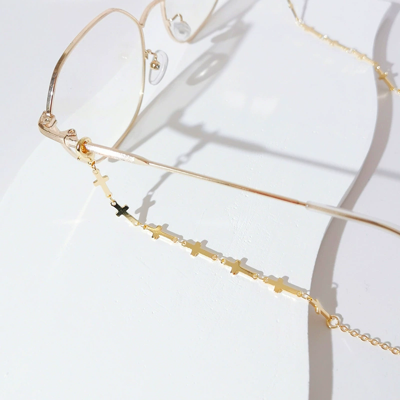 Цепочка для очков «eye chain», европейский стиль, золотистая, лёгкая 7×6×1 см
