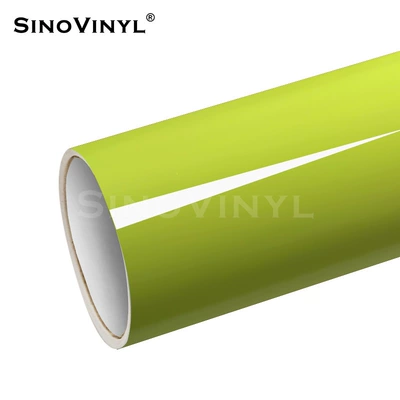 Car Glossy Body Film, Automotive Film - 15228-m-bright-lemon-green