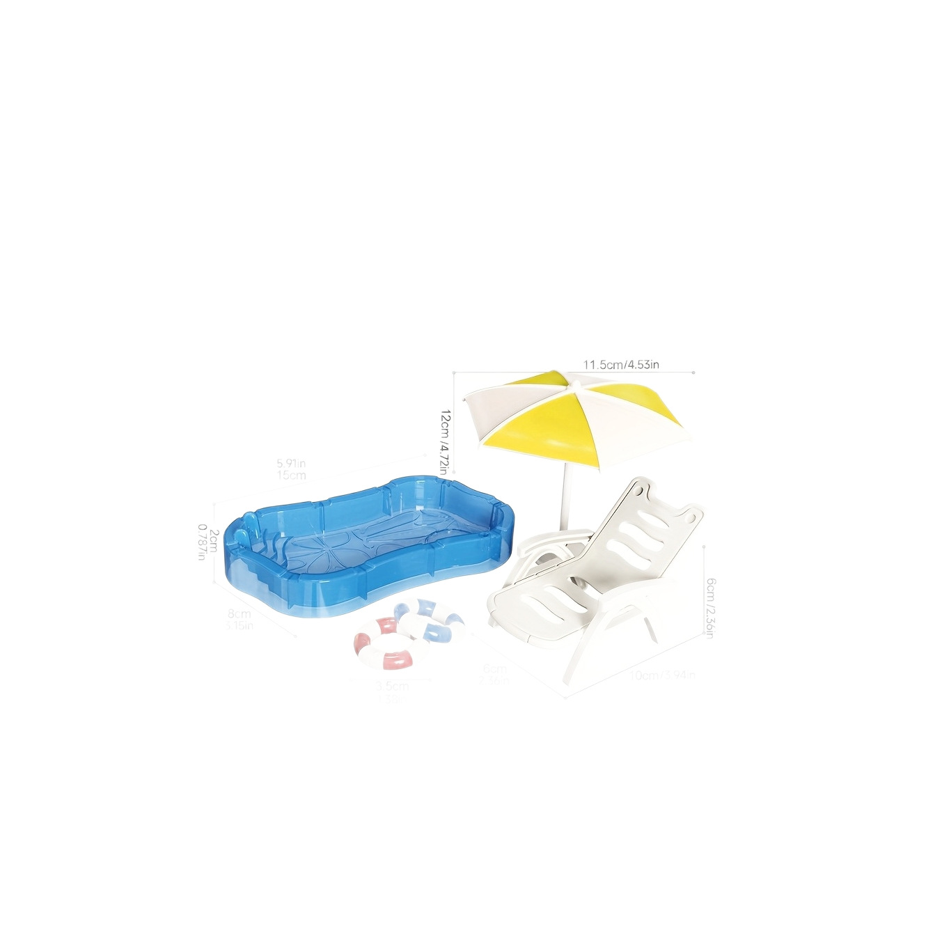 Casa de muñecas juguetes de dibujos animados mini divertido escenario de playa decoración en miniatura para niños en el hogar conjunto de ensamblaje