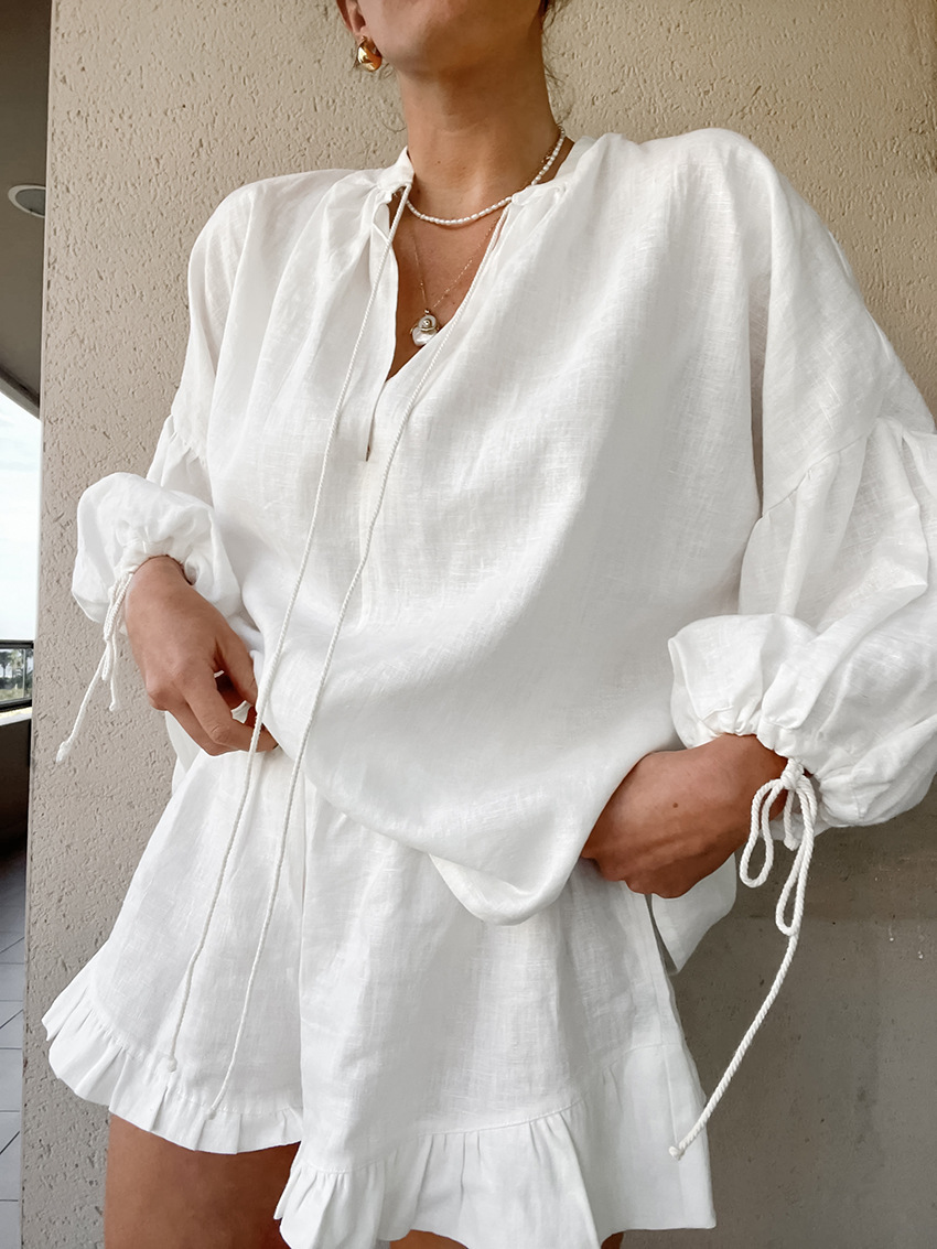 Summer Season Outdoor Daily Women's Simple Style Solid Color Cotton Shorts Co-ord Set Shorts Sets