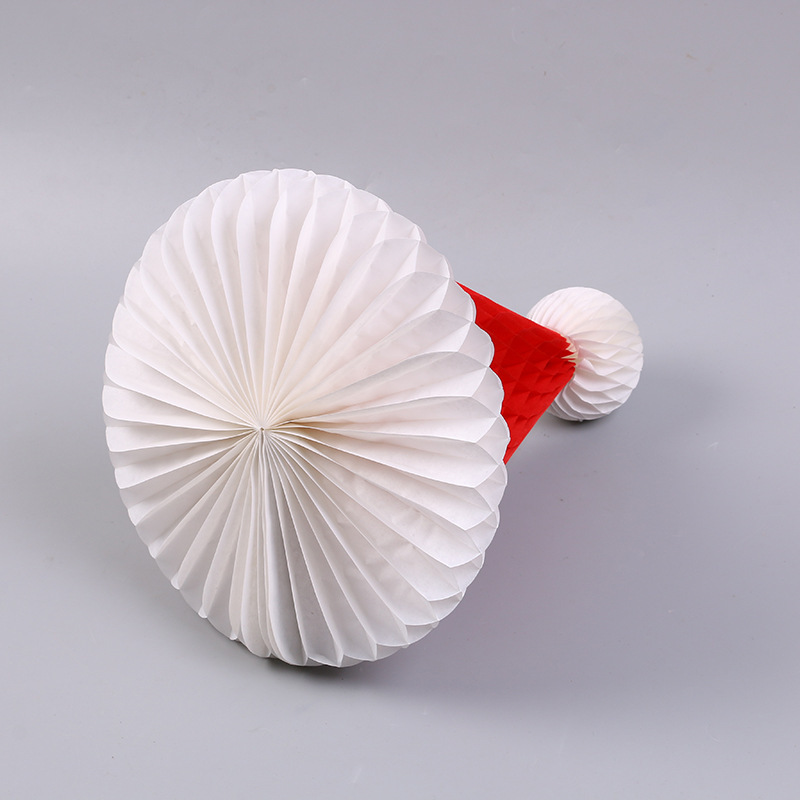 Decoraciones navideñas, gorros de Papá Noel, bolas de panal, bolas de papel, adornos para árboles de Navidad, decoración para centros comerciales, escuelas y festividades. image 3