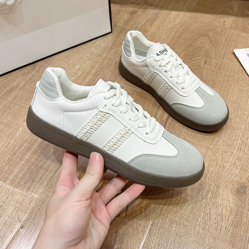 Zapatos de entrenamiento alemán de encaje de comercio exterior primavera y otoño para mujer nuevos zapatos Forrest Gump zapatos de deporte casuales de estilo explosivo de fondo plano, zapatos deportivos, zapatos individuales image 4