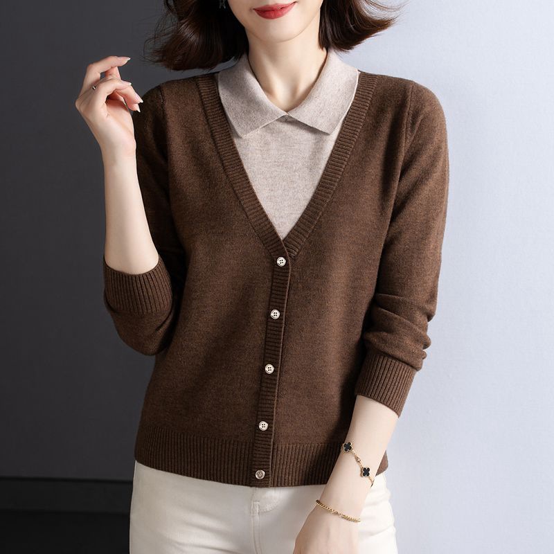 E6087 1040K ÁO LEN NỮ TAIRYA ÁO LEN CẢ BỘ 2 MÓN MÙA XUÂN THU ĐÔNG KÍN CỔ TRÔNG TRẺ HƠN TUỔI THỜI TRANG NỮ G03 SẢN PHẨM MỚI