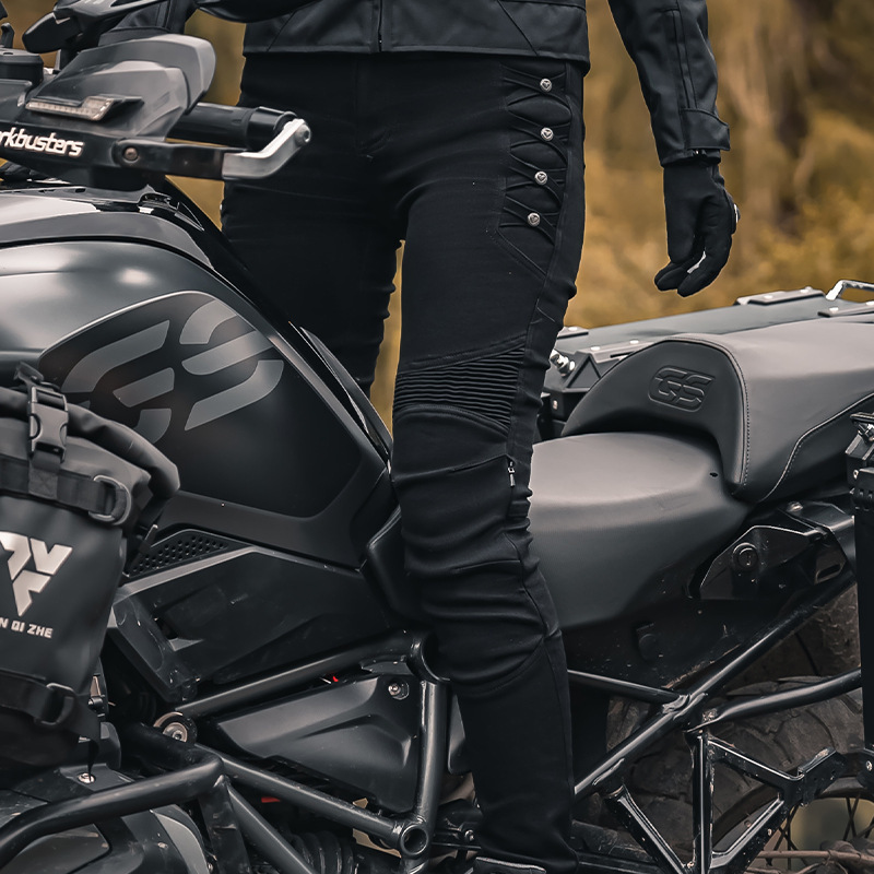 Feher Motorcycle Riding Pants for Women, Motorcycle Anti-Fall Waterproof Pants, Motorcycle Slim Casual Pants for Women