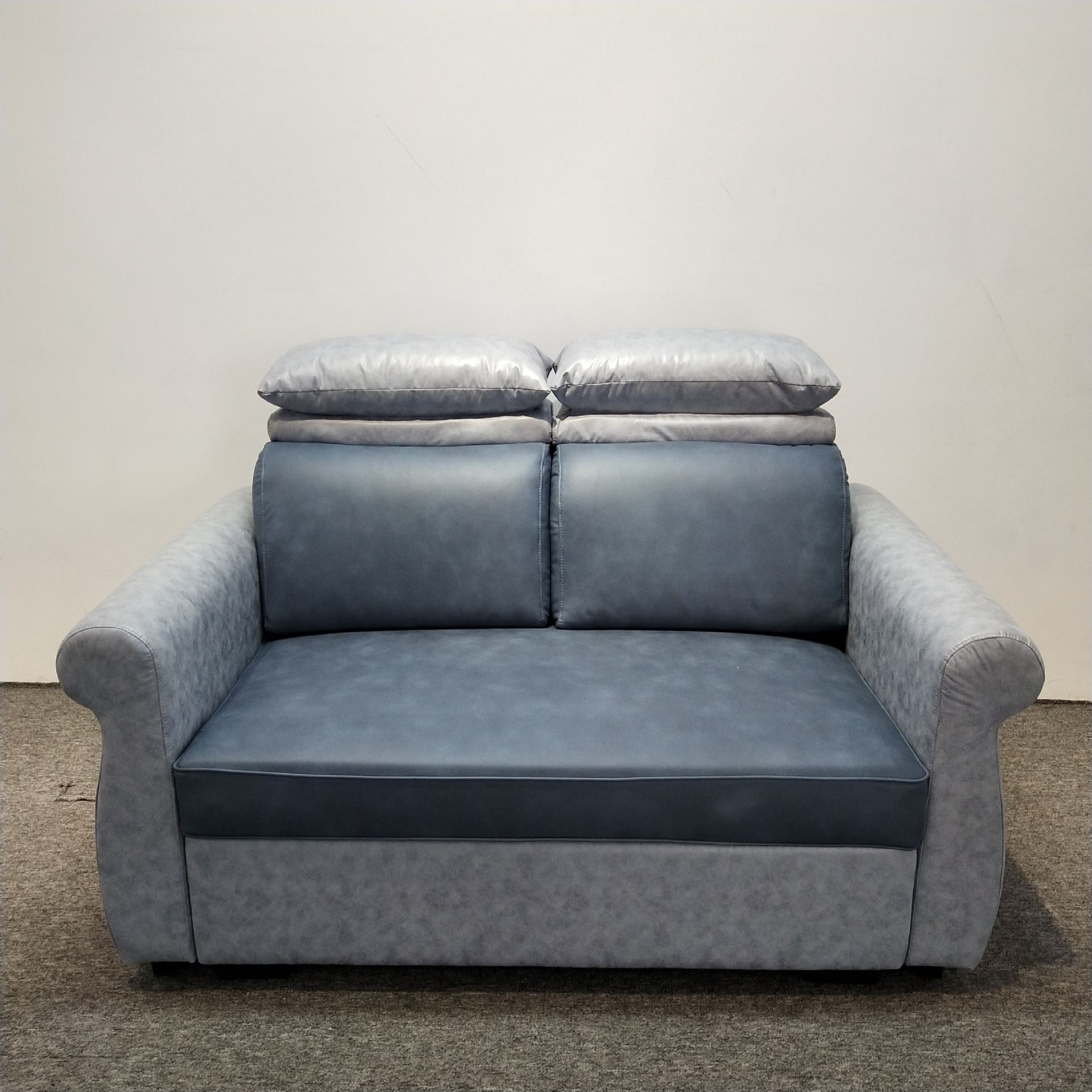 Sofá cama de tela moderna simple y multifuncional, sofá cama plegable de látex de hotel pequeño