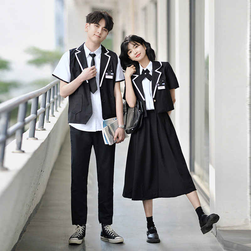 Class Suit Academy Style High School Students Spring and Summer Games Performance Suit Middle School Students Chorus Graduation Season Uniform Suit