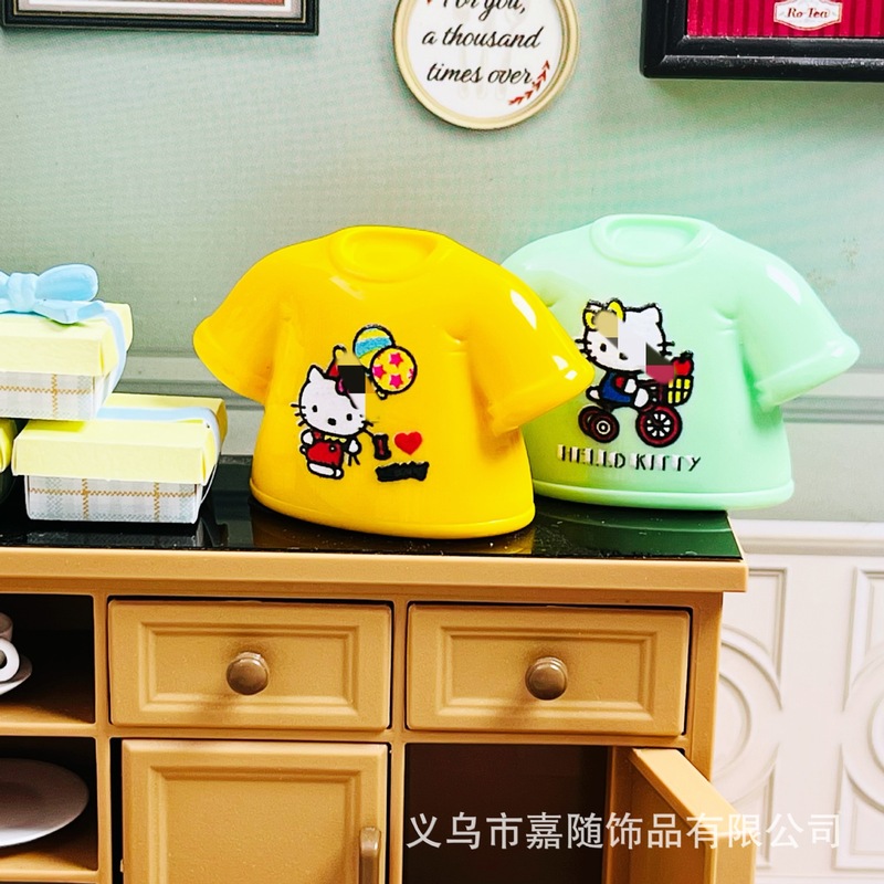 微缩树脂仿真日系KT短袖T恤 DIY饰品配件便利店迷你超市dollhouse|undefined