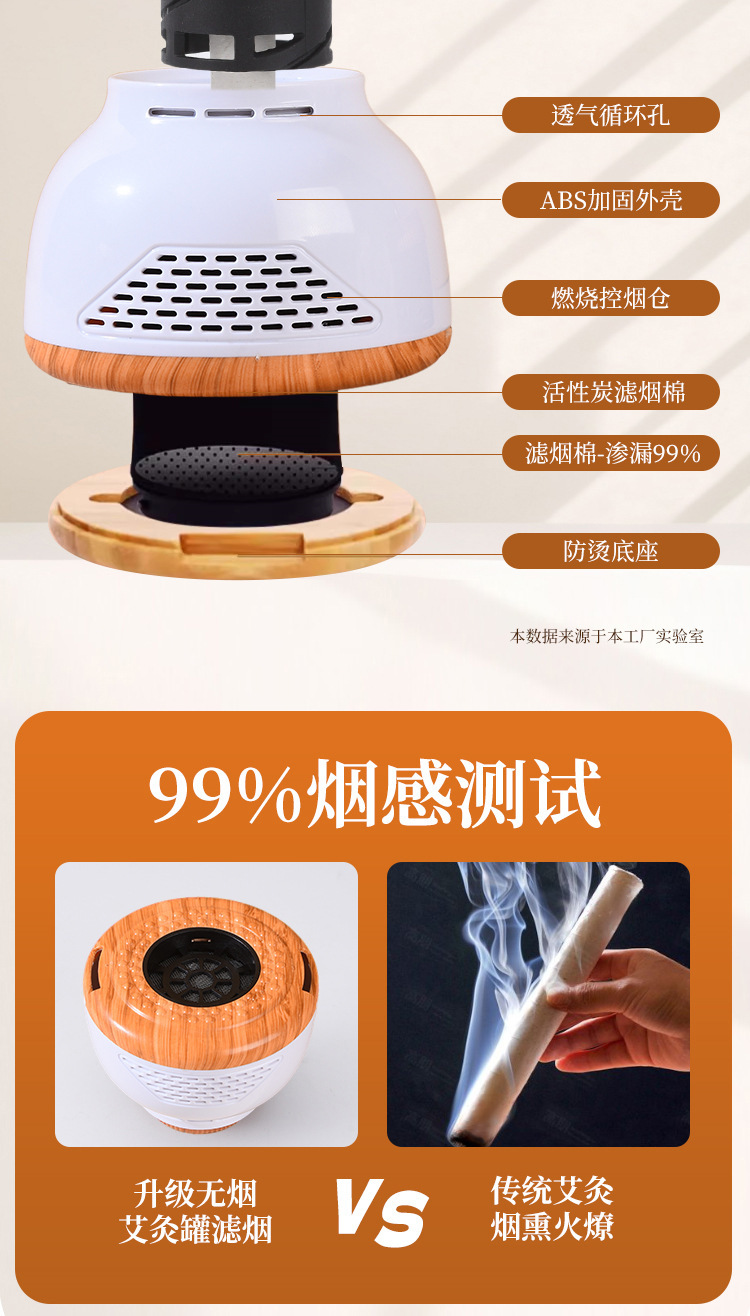 Portable Moxibustion Box Set 30 Mini Moxa Cups with Extension Straps and Acupoint Chart for Home Body Care specifications
