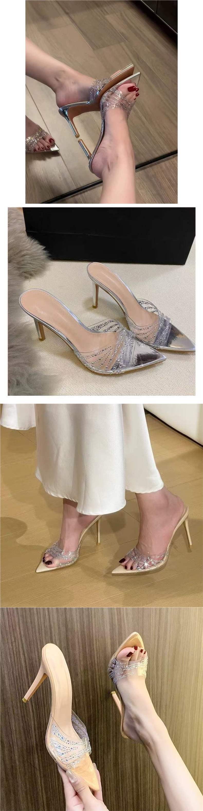 Women's High-heeled Shoes Thin Heels And Open Toe, 2025 Summer New Style, Fish Mouth Sandals For Outdoor Wear, Sexy_vogvips.com