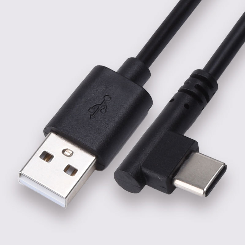 Type-c 충전 케이블-엘보우 블랙 1m (24AWG)
