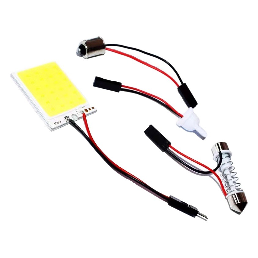 Car reading light LED roof light room light COB 18 24 36 48SMD T10 SJ universal flat light
