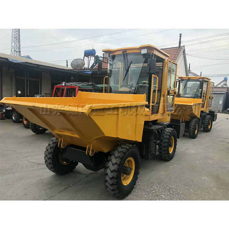 现货煤炭矿石运输车 柴油四轮翻斗车 工地山区施工物料装卸车