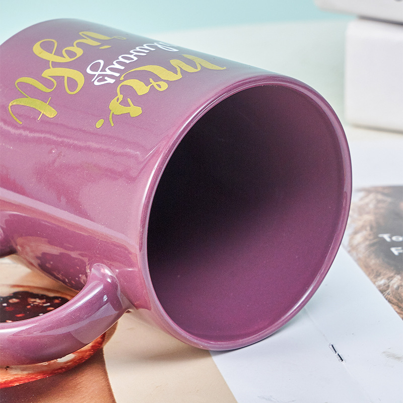 Dorado taza de flores creativo europeo y americano cartas graffiti pintado café luz lujo pareja regalo vacaciones
