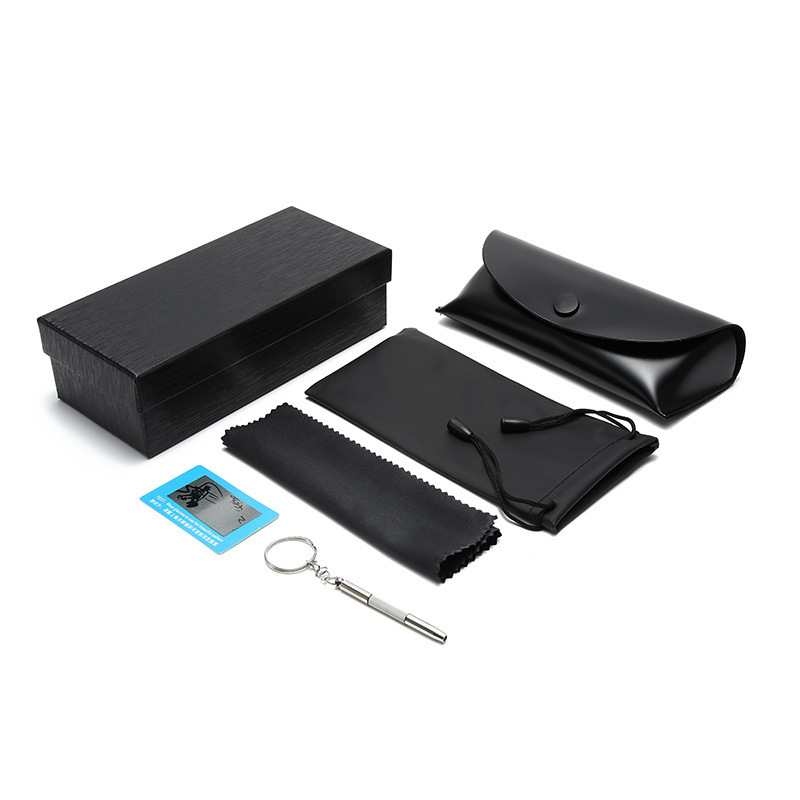 Glasses case set factory wholesale plus hard anti-pressure glasses outer packing box heaven and earth cover glasses set box can be printed LOGO