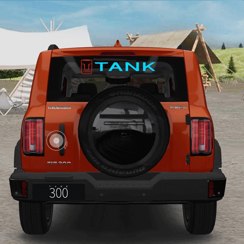 Light-emitting car sticker modification DIY body sticker car window sticker car tail sticker voice control light-emitting sticker