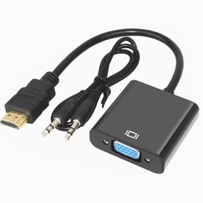 HDMI to VGA 変換器 オフィスコンピュータ マシンモニター セットトップボックス テレビ 変換器 HDMI to VGA|undefined
