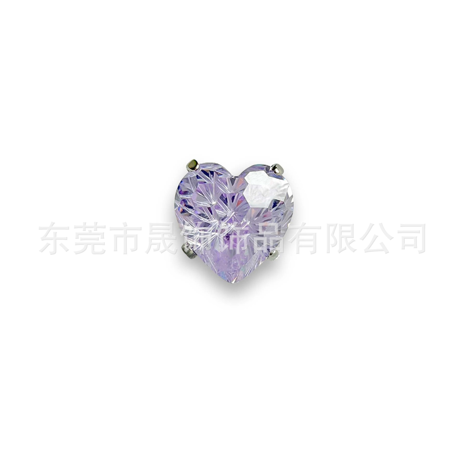 F136圆 Prong Heart 烟 Flower 切爆闪5A Cubic Zirconia G23 Implant Grade Titanium Ear Stud Helix Cartilage Stud Labret Stud Piercing Jewelry