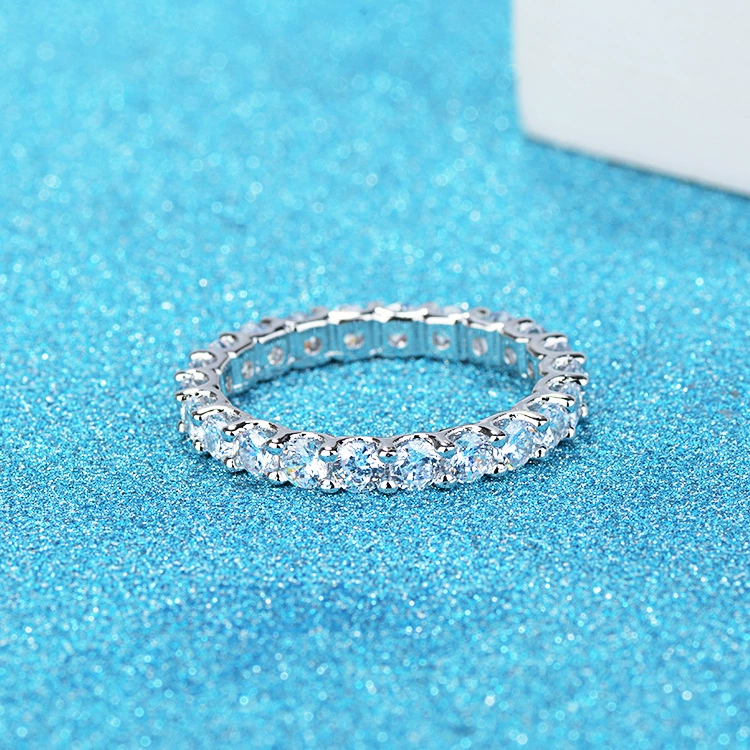 Zirconium, fashionable ring with stone, universal wedding ring, jewelry, wish, diamond encrusted, simple and elegant design, wholesale