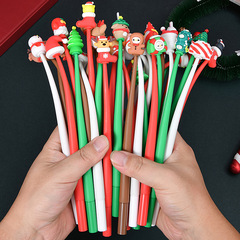 クロスボーダーのクリスマスの漫画の中性の筆のアイデアのサンタクロースのプレゼントは筆の小学生の趣味の文房具の用品を振ります。