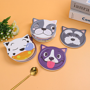 ���R�d�մɱ��|��ˮ���|���ﹷ��ͨ��ӡ�������Qpuppy coasters