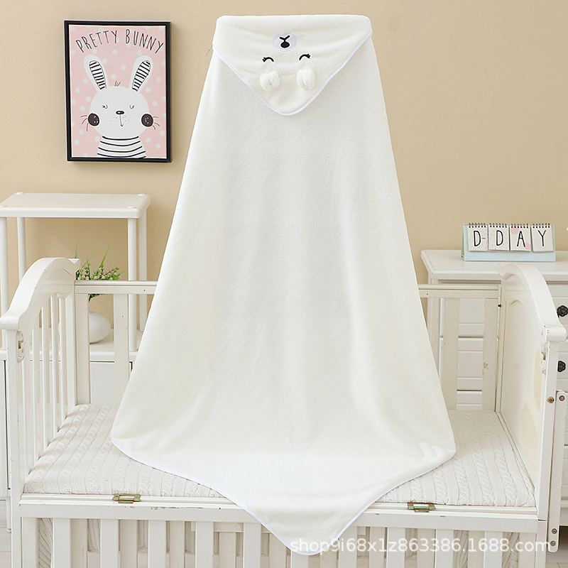 Capa para niños de lana de coral, toalla de baño para recién nacidos, envoltura cuadrada para bebés, sujetador para niños, cabello lacio