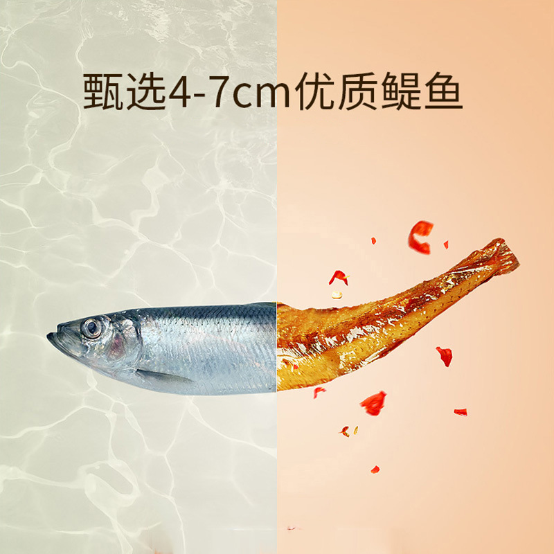 劲仔小鱼仔深海小鱼湖南特产即食香辣小零食卤味鱼干散装批发食品