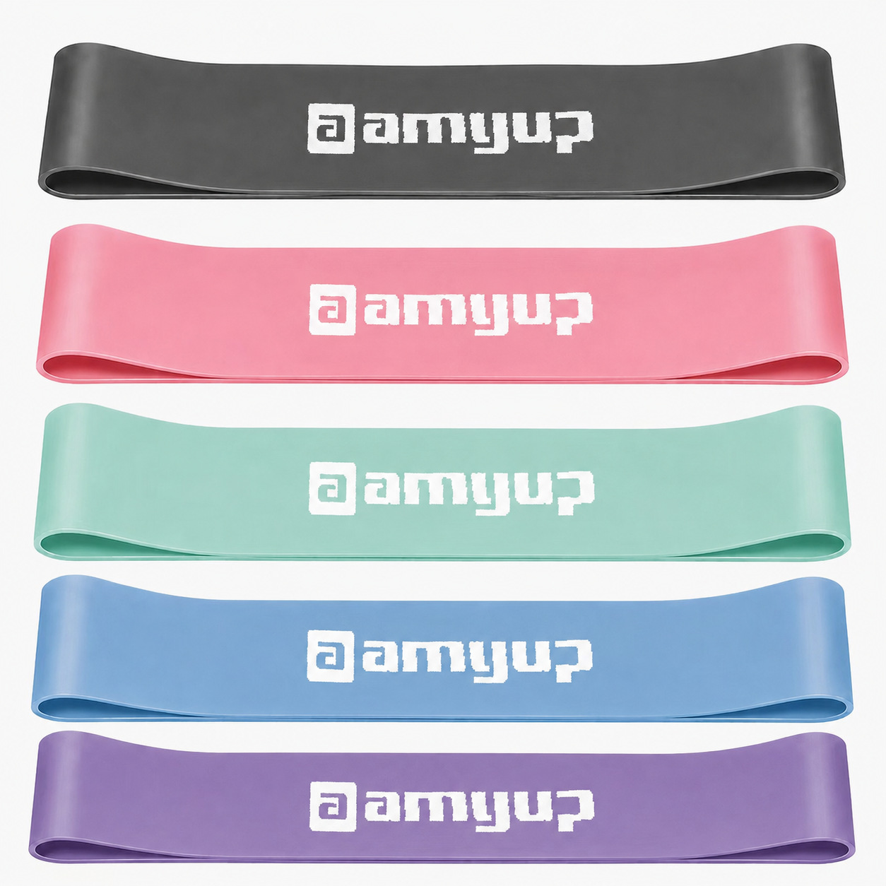 5-piece set of natural rubber resistance bands for fitness exercises, elastic bands for women to tone their buttocks, resistance bands for hip exercises
