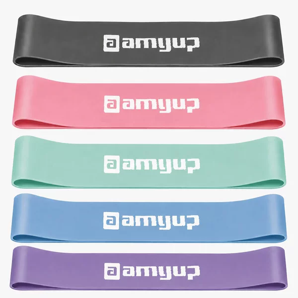 5-piece set of natural rubber resistance bands for fitness exercises, elastic bands for women to tone their buttocks, resistance bands for hip exercises