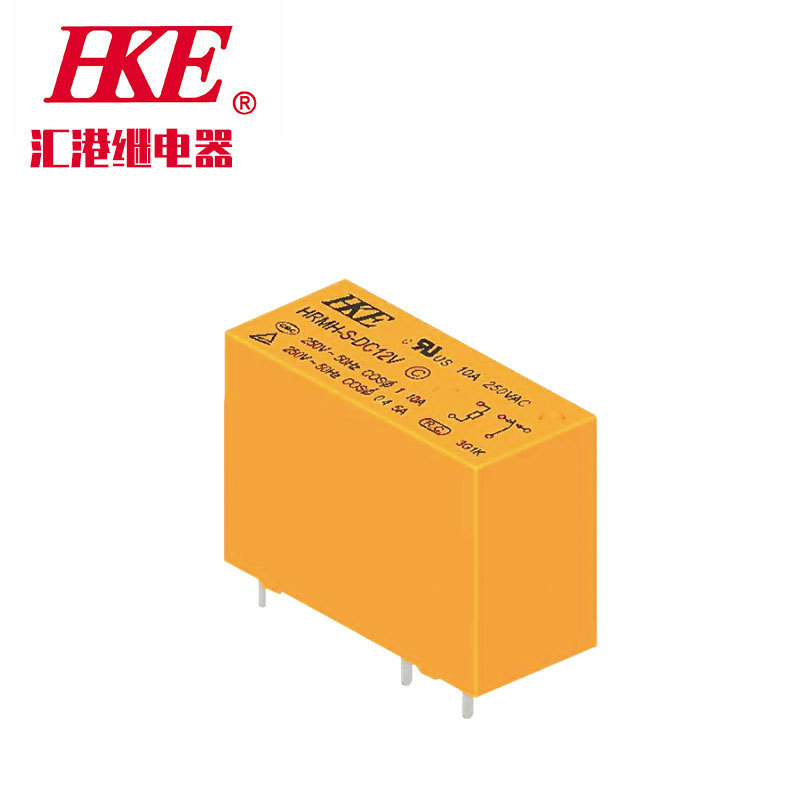 HRM汇港HKE HRM-S-DC12V小型继电器汽车继电器功率继电器