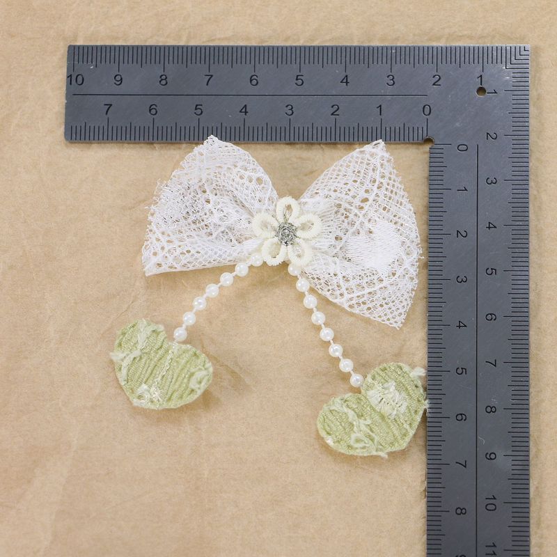 Patc日韩风可爱毛绒兔耳蝴蝶结布贴配件 手工diy发夹发箍服饰辅料|undefined