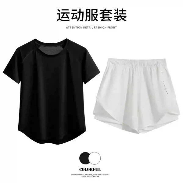 Black set, trousers, sports suit
