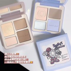 Sweet Mint Highlight & Contour Palette Comprehensive Palette Matte Brightening Nose Shadow & Contour Beginner Contour Palette