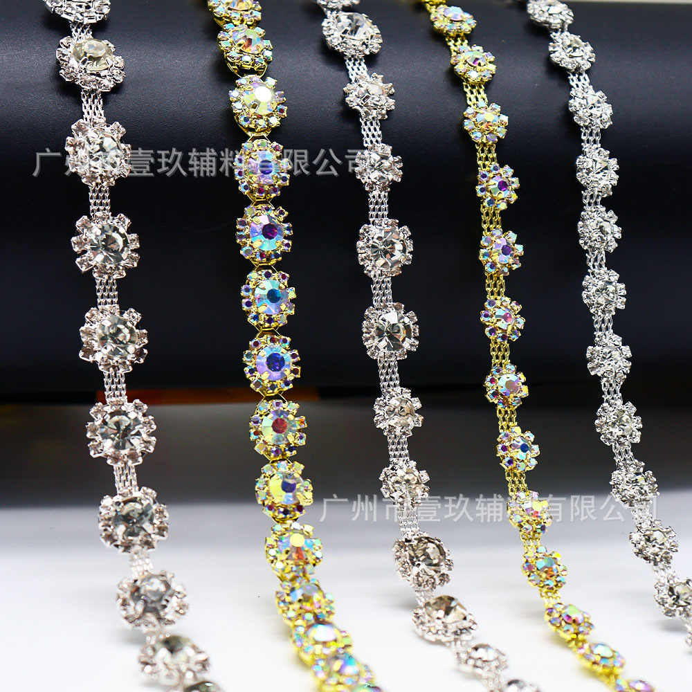 ABS perla de imitación, cadena de garras de diamantes de imitación, cinturón hecho a mano, cordones de zapatos de bricolaje, bolsos de mujer, accesorios de vestir, accesorios de joyería