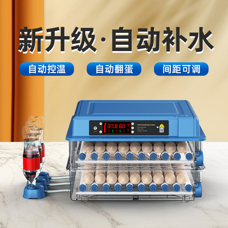 Incubadora de comercio exterior transfronterizo Cama de agua Huevos pequeños Incubadora de rutina Hogar pequeño Incubadora inteligente automática