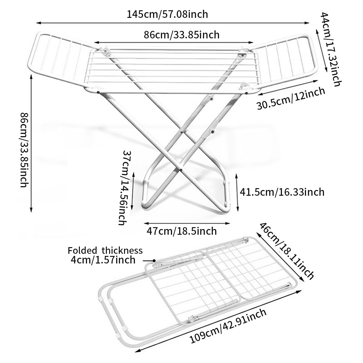 X-wing suelo percha de secado balcón plegable interior y exterior sin instalación edredón almacenado edredón doméstico mayorista