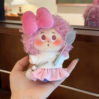 Pluş açarlıqlar — Authentic Setu Dudu Cute - pink-skirt-badminton-powder-explosion-pendant