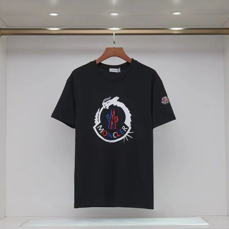 新しいヒップホップ植毛Monモンフルプリントクレア口ベルクロ半袖ユニセックスTシャツトップカップル着用|undefined