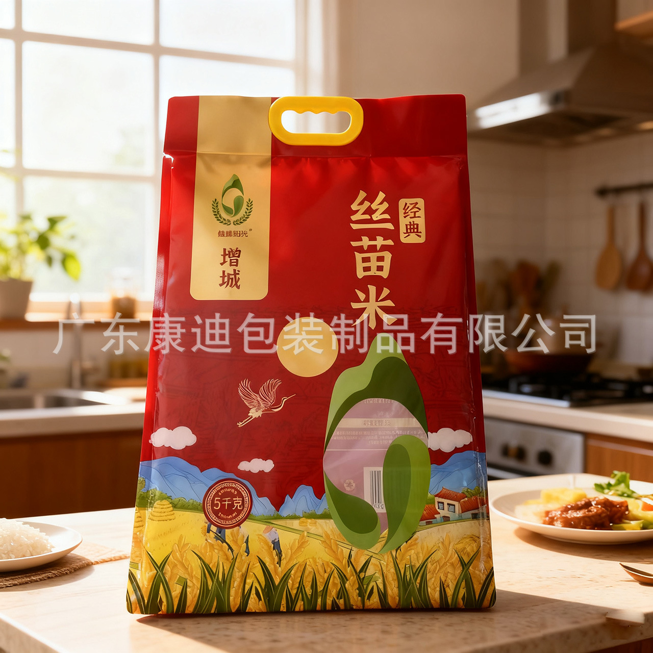 定制五常大米 丝苗米 稻香米等大米包装袋5千克 环保材质防潮防虫