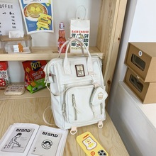 日系ins风书包女初中学生高颜值少女背包简约出游韩版手提双肩包