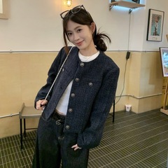 小香风短款外套女秋冬新款复古减龄休闲高级感显瘦长袖夹克上衣潮