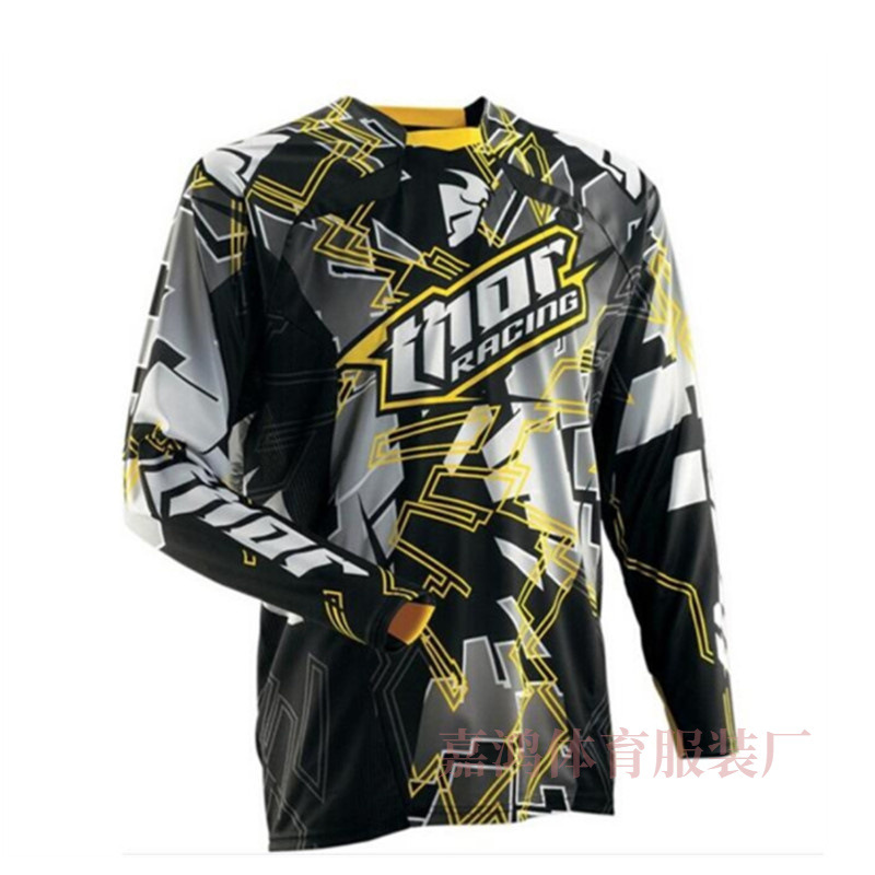 Spring and Summer Downhill Clothing Long-Sleeved New Off-Road Motorcycle Clothing Tops T-Shirt Breathable Men's Outdoor Sportswear