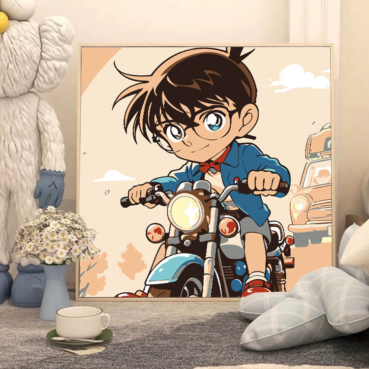 コナンデジタル油絵DIY手塗り怪盗キッドアニメアクリルメーカー卸売装飾画|undefined