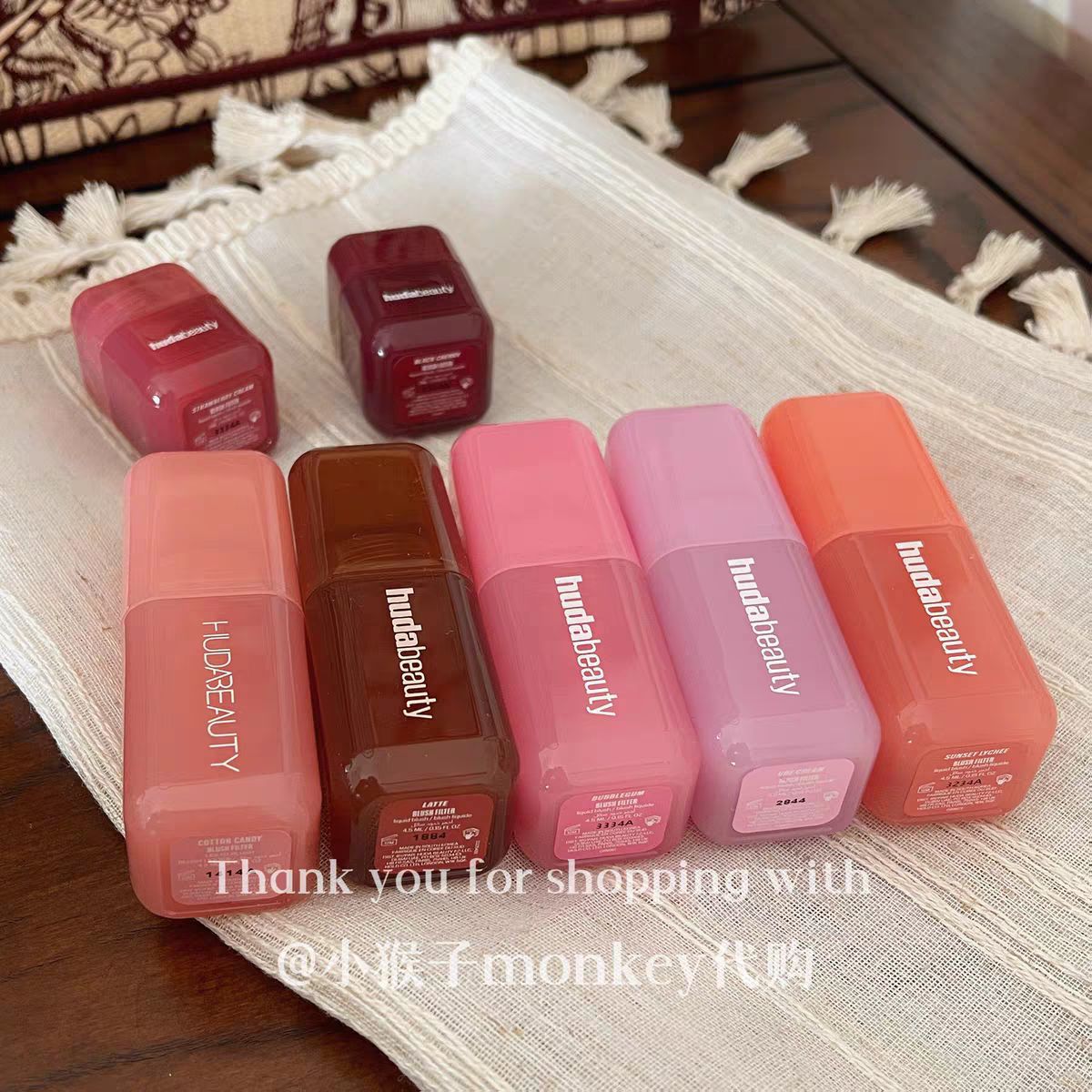 Huda-Beaut Huda esmalte labial blush líquido blush filtro blush blush líquido blush