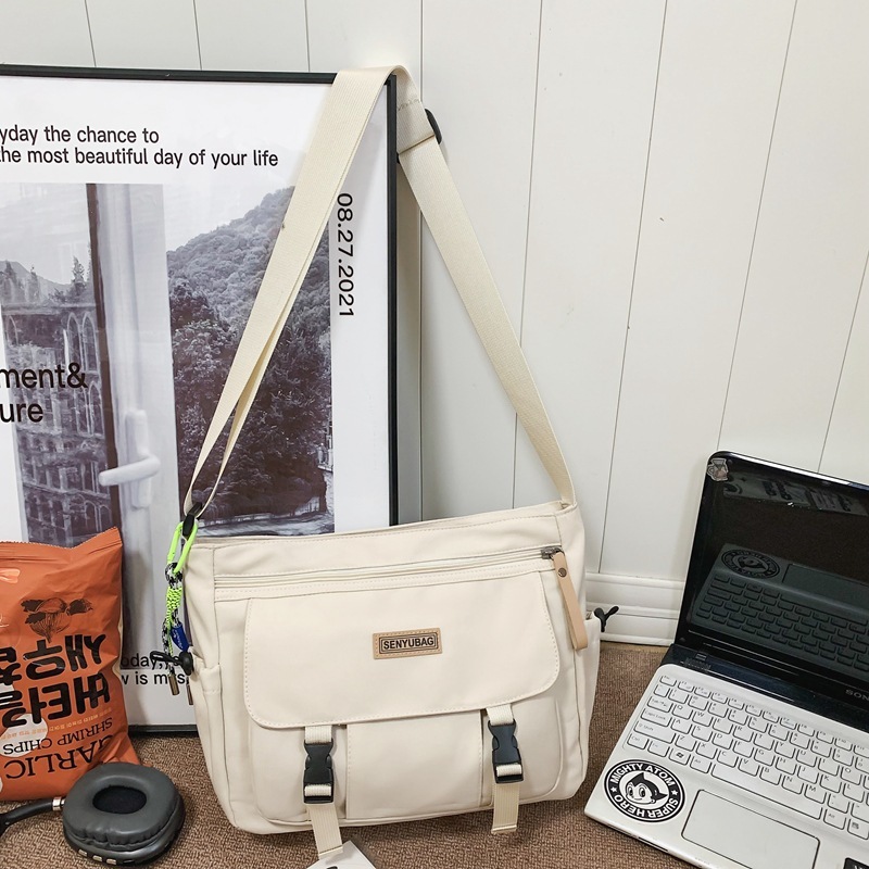 斜めショルダーバッグメンズinsファッションブランド工装日系レジャースポーツ大容量学生ショルダーバッグ個性郵便バッグ|undefined