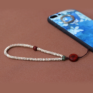 Jingke Handmade Original Star and Moon Bodhi Detachable Universal Mobile Phone Lanyard Short Mobile Phone Strap Wristband