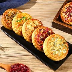 果仁月饼传统老式皮薄馅多果仁好吃香甜营养传统月饼一件代发