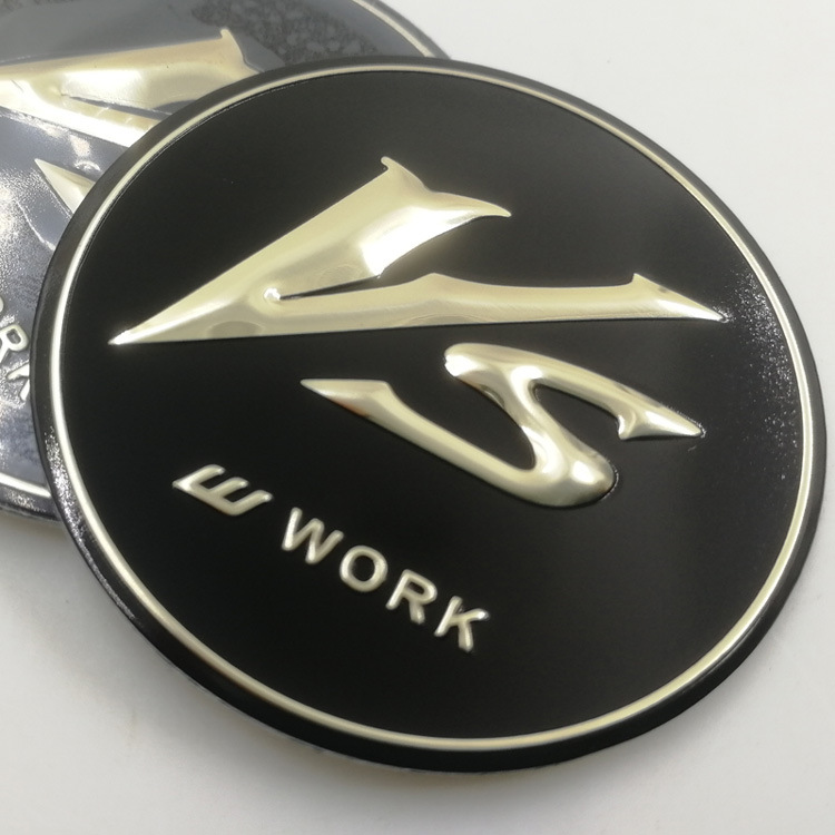 Modified Work Wheel Hub Stickers 45mm 50mm 56.5mm Car Wheel Hub Decals Aluminum Alloy Car Stickers Aluminum Logo