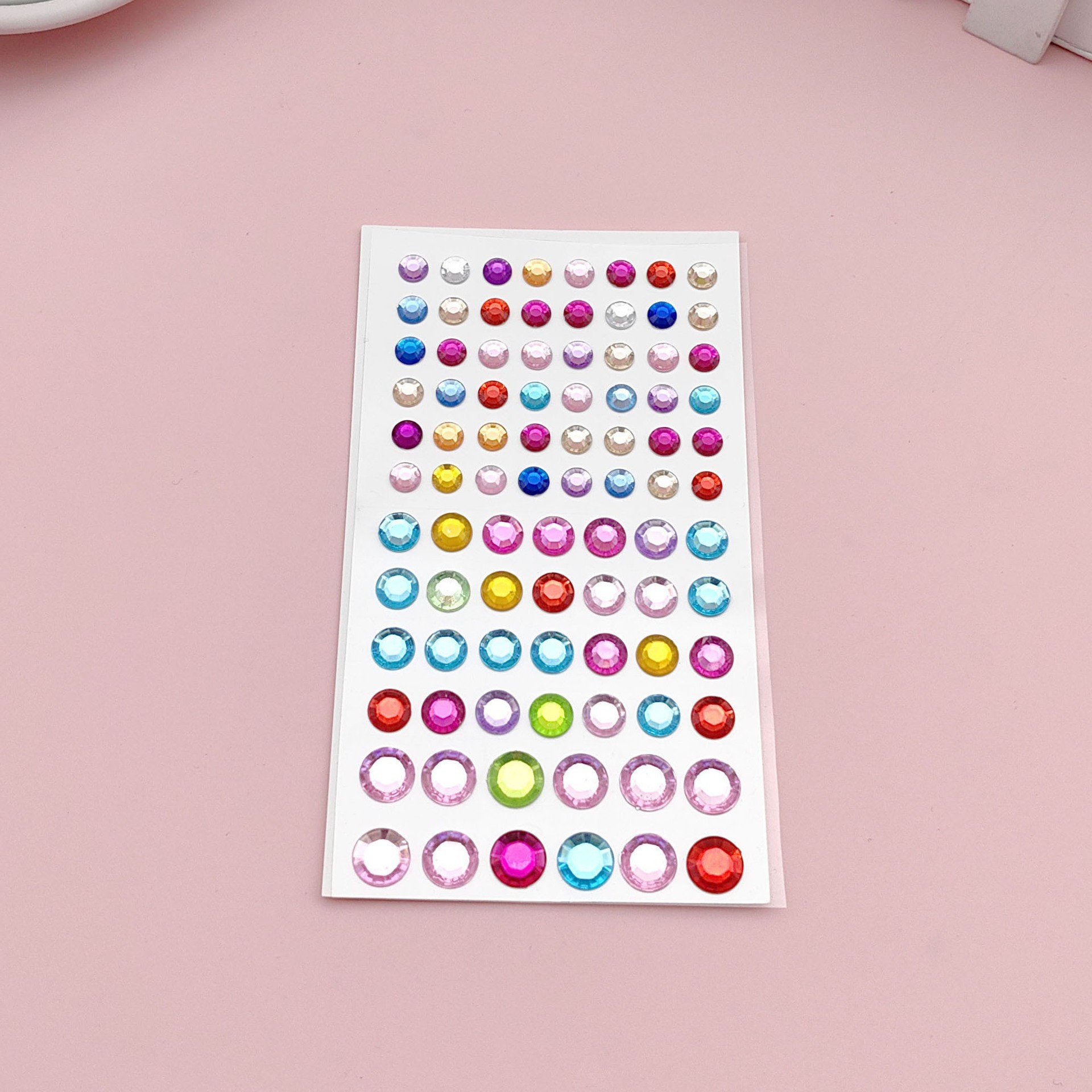 컬러 라운드 다이아몬드 크기 7.5*13CM